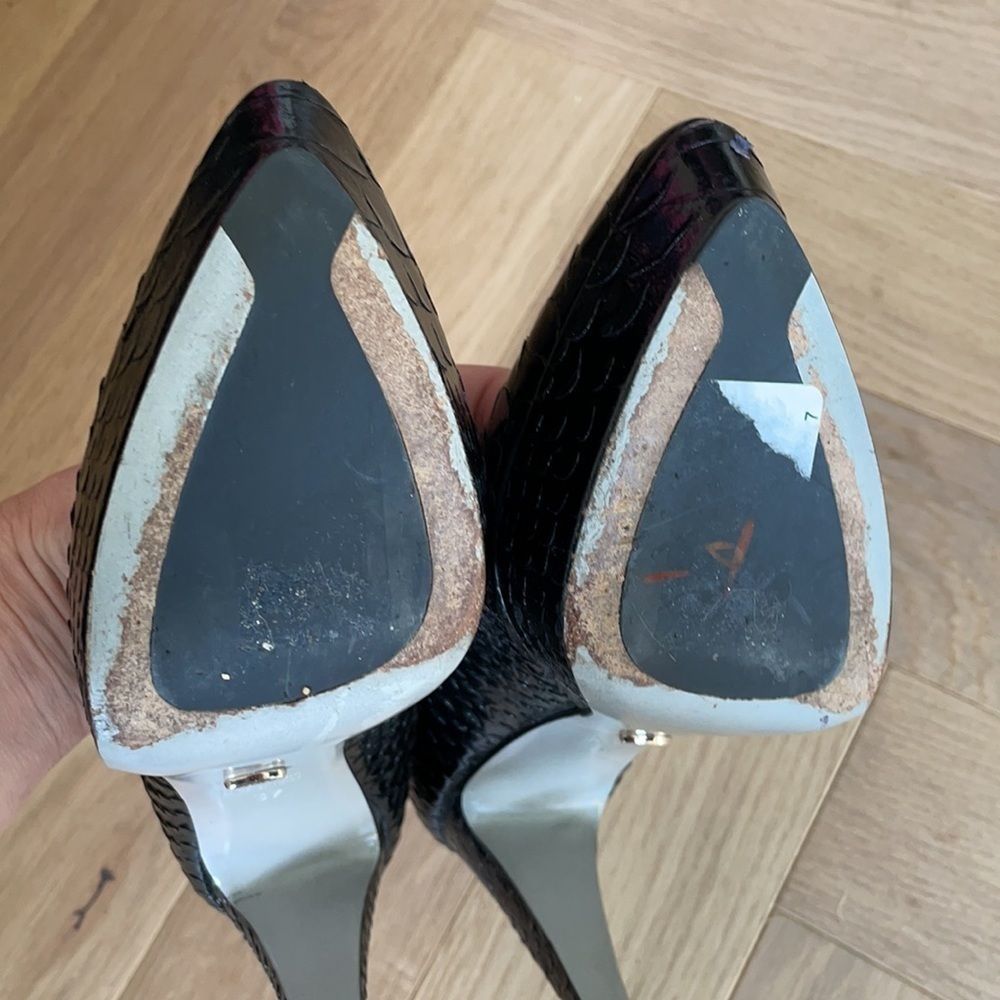 SERGIO ROSSI platform heels | Size 37 EUR - Picture 9 of 11